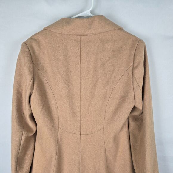 Venus Jacket Women's Size 10 Wool Blend Coat Double Button Tan - Picture 12 of 16